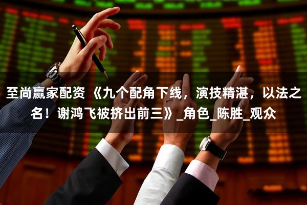 至尚赢家配资 《九个配角下线，演技精湛，以法之名！谢鸿飞被挤出前三》_角色_陈胜_观众